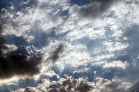 Colorful Dramatic Clouds Stock Photos
