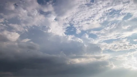 Colorful dramatic sky with cloud at sunset. Stock Footage 82420795