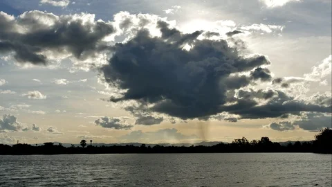 Colorful dramatic sky with cloud at sunset. Stock Footage 94222016