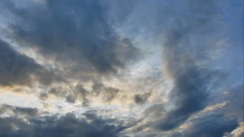 Colorful dramatic sky with cloud at sunset. Video stock 94230018