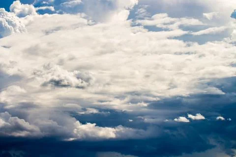 Colorful dramatic sky with cloud at sunset. 写真素材