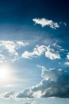 Colorful dramatic sky with cloud at sunset. 写真素材