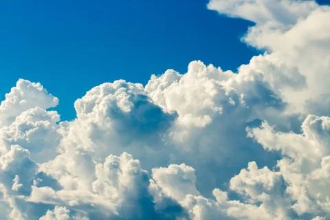 Colorful dramatic sky with cloud at sunset Stock Photos