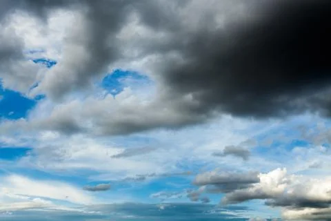 Colorful dramatic sky with cloud at sunset. 写真素材