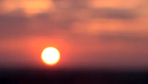 Colorful dramatic sky with cloud at sunset unfocused Stock Photos