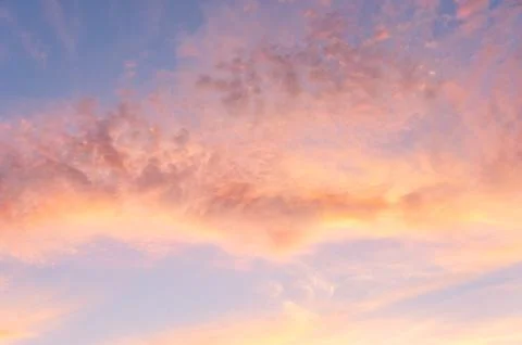 Colorful dramatic sky with cloud at sunset Stock Photos