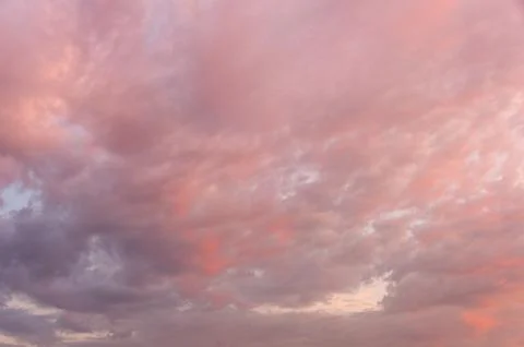 Colorful dramatic sky with cloud at sunset Stock Photos