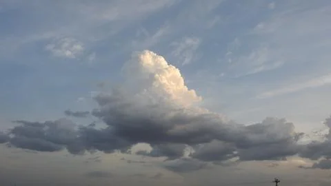 Colorful Dramatic Sky With Cloud At Sunset. Sky Background On Sunset. clouds 写真素材