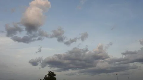 Colorful Dramatic Sky With Cloud At Sunset. Sky Background On Sunset. clouds 스톡 사진