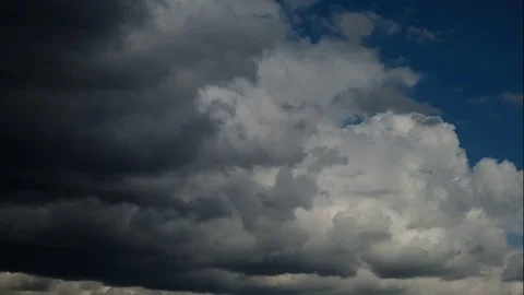 Colorful dramatic sky with clouds Video stock 127489847