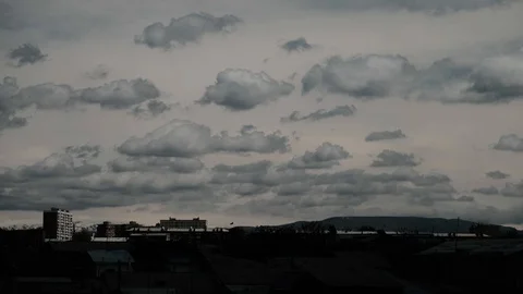 Colorful dramatic sky with clouds Stock Footage 128702735