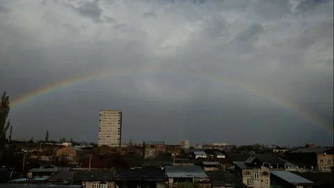 Colorful dramatic sky with clouds Stock Footage 128862670
