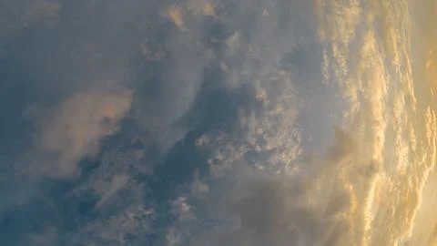 Colorful Dramatic Sky with Clouds at Sunset. Sky Background with Clouds 스톡 사진