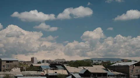 Colorful dramatic sky with clouds.Perfect for cinema, background.Timelapse Stock Footage 129508046