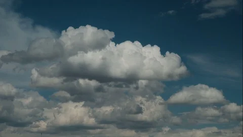Colorful dramatic sky with clouds.Perfect for cinema, background.Timelapse Stock Footage 129671369