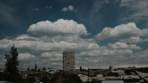 Colorful dramatic sky with clouds.Perfect for cinema, background.Timelapse Stock Footage 130245389