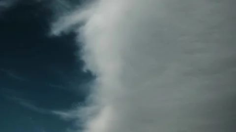 Colorful dramatic sky with clouds.Perfect for cinema, background.Timelapse Stock Footage 136273583