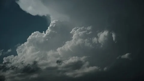 Colorful dramatic sky with clouds.Perfect for cinema, background.Timelapse Stock Footage 136273871