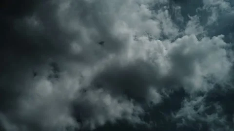 Colorful dramatic sky with clouds.Perfect for cinema, background.Timelapse Stock Footage 136504510