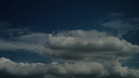 Colorful dramatic sky with clouds.Perfect for cinema, background.Timelapse Stock Footage 137446556
