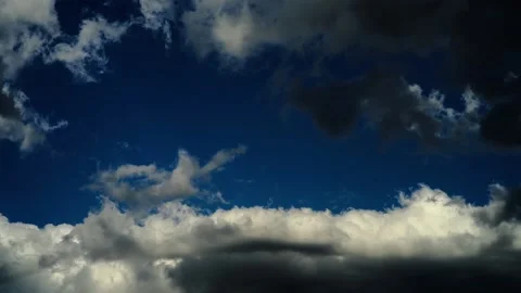 Colorful dramatic sky with clouds.Perfect for cinema, background.Timelapse Stock Footage 137447119