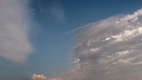 Colorful dramatic sky with clouds.Perfect for cinema, background.Timelapse Stock Footage 137782673