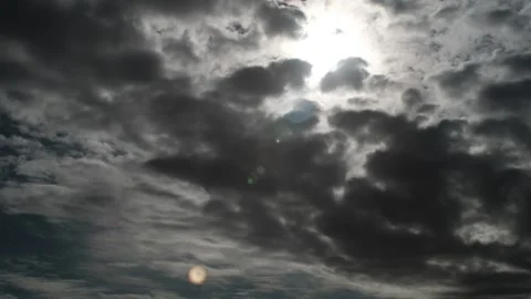 Colorful dramatic sky with clouds.Perfect for cinema, background.Timelapse Stock Footage 137967953