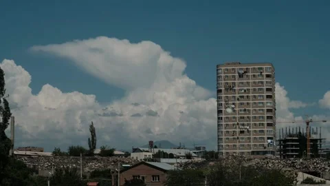 Colorful dramatic sky with clouds.Perfect for cinema, background.Timelapse Stock Footage 207438955