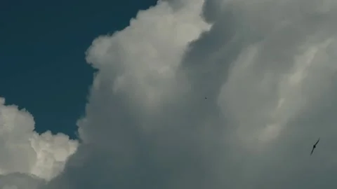 Colorful dramatic sky with clouds.Perfect for cinema, background.Timelapse Stock Footage 207450734