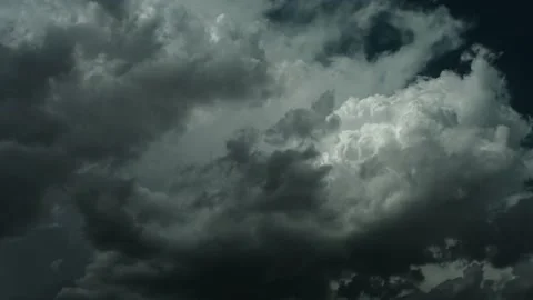 Colorful dramatic sky with clouds.Perfect for cinema, background.Timelapse Stock Footage 207642609