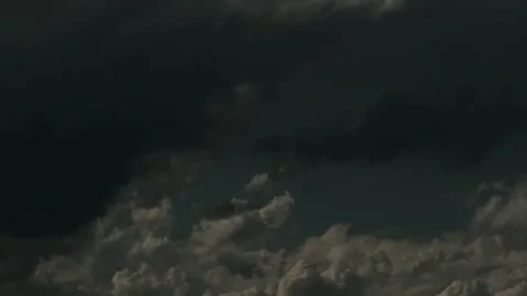 Colorful dramatic sky with clouds.Perfect for cinema, background.Timelapse Stock Footage 207642640