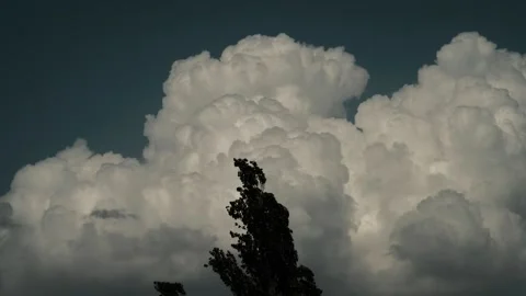 Colorful dramatic sky with clouds.Perfect for cinema, background.Timelapse Stock Footage 207643009