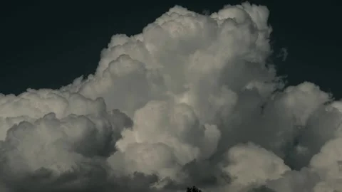 Colorful dramatic sky with clouds.Perfect for cinema, background.Timelapse Stock Footage 207643070