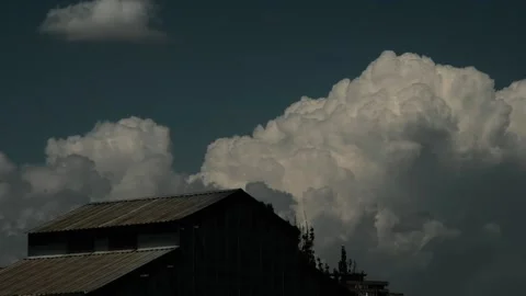 Colorful dramatic sky with clouds.Perfect for cinema, background.Timelapse Stock Footage 207643406