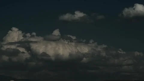 Colorful dramatic sky with clouds.Perfect for cinema, background.Timelapse Stock Footage 207643576
