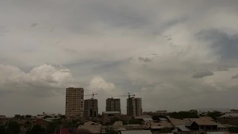 Colorful dramatic sky with clouds.Perfect for cinema, background.Timelapse Stock Footage 246820406