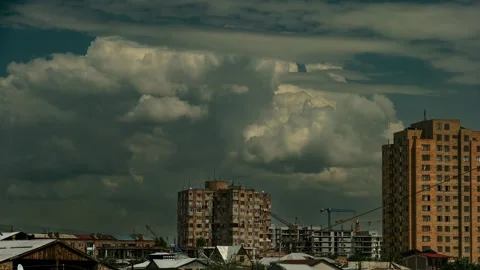 Colorful dramatic sky with clouds.Perfect for cinema, background.Timelapse Stock Footage 246820736