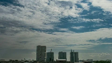 Colorful dramatic sky with clouds.Perfect for cinema, background.Timelapse Stock Footage 246822298