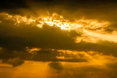 Colorful dramatic sky Stock Photos