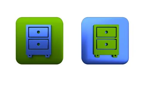Colorful Drawer with documents icon isolated on white background. Archive p.. Stock Illustration