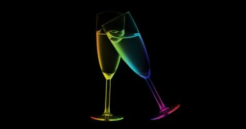 Colorful Drinks Stock Illustration