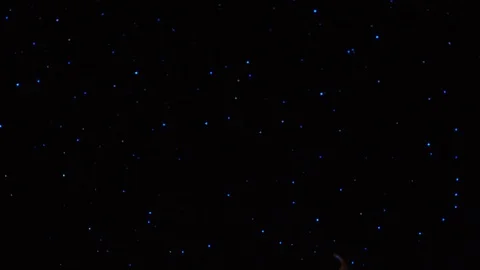 Colorful drones performing on night sky. Stock Footage 99576939