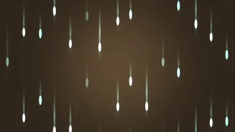 Colorful drops fall in a dynamic pattern on a dark Stock Footage 339513590
