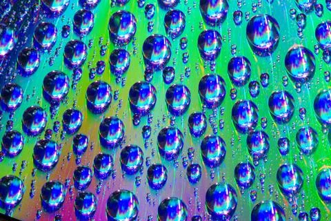 Colorful drops Stock Photos