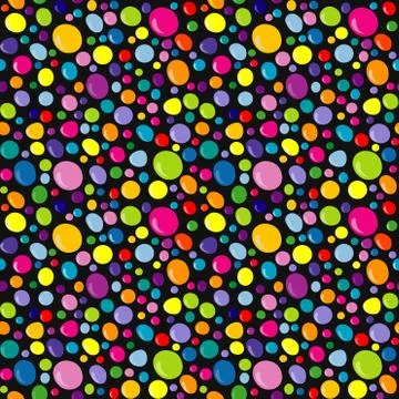 Colorful drops seamless background Illustrazione stock