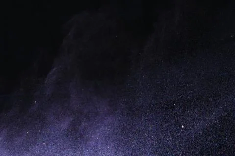 Colorful dust explode at black background. Celebrate Indian Holi festival of  Foto stock