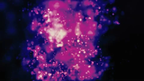 Colorful Dust Particles Animation Loop  Stock Footage 224935314