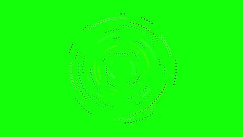Colorful dynamic circular pattern of dots creating an abstract design suita.. Video stock 334050083