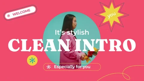 Colorful Dynamic Intro After Effects stock