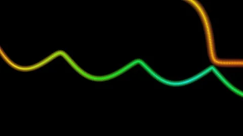 Colorful dynamic lines Stock Footage 95266114